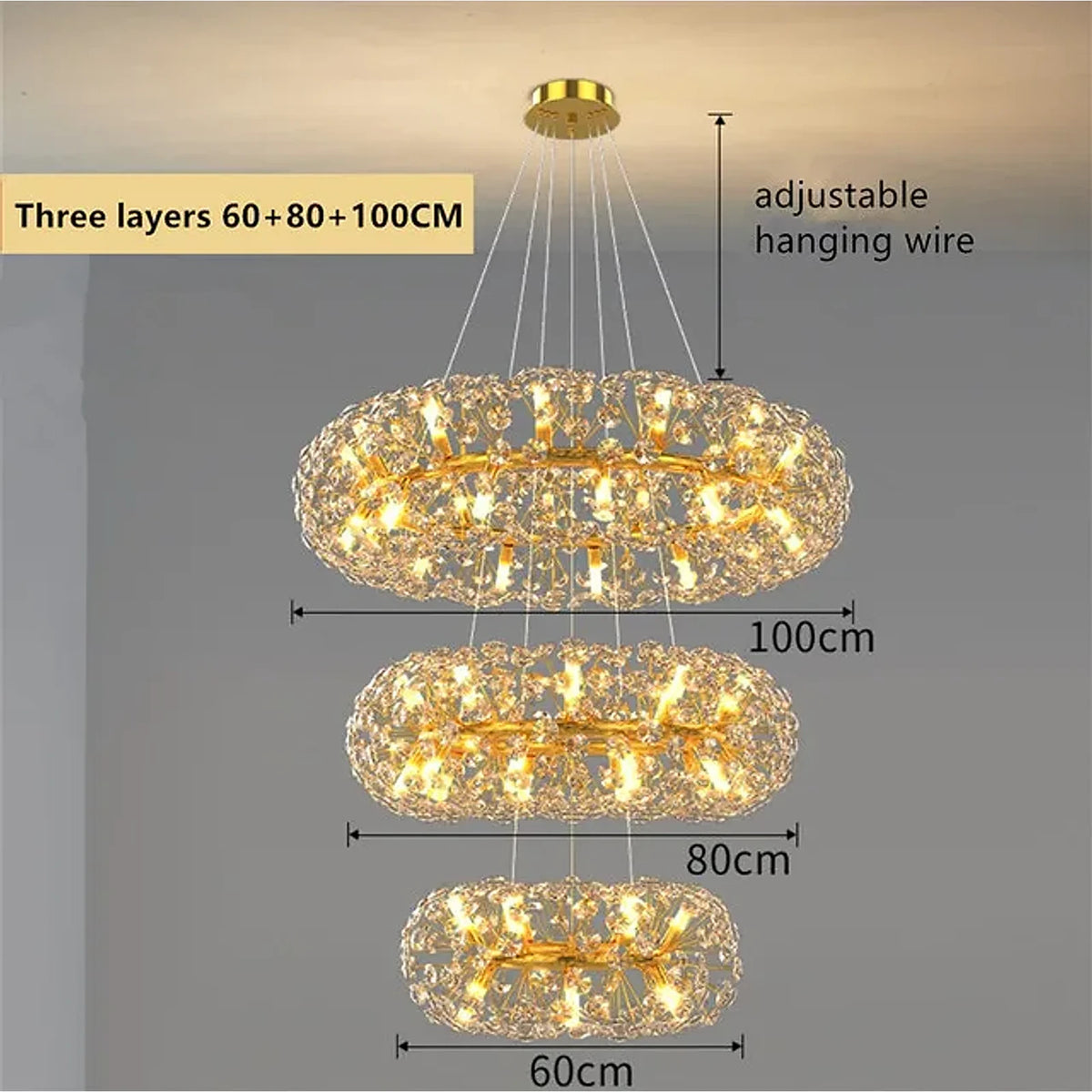 Luminária de Teto Contemporâneo Dourado, peça de plafons e luminárias de teto da VivaCasa — imagem 16