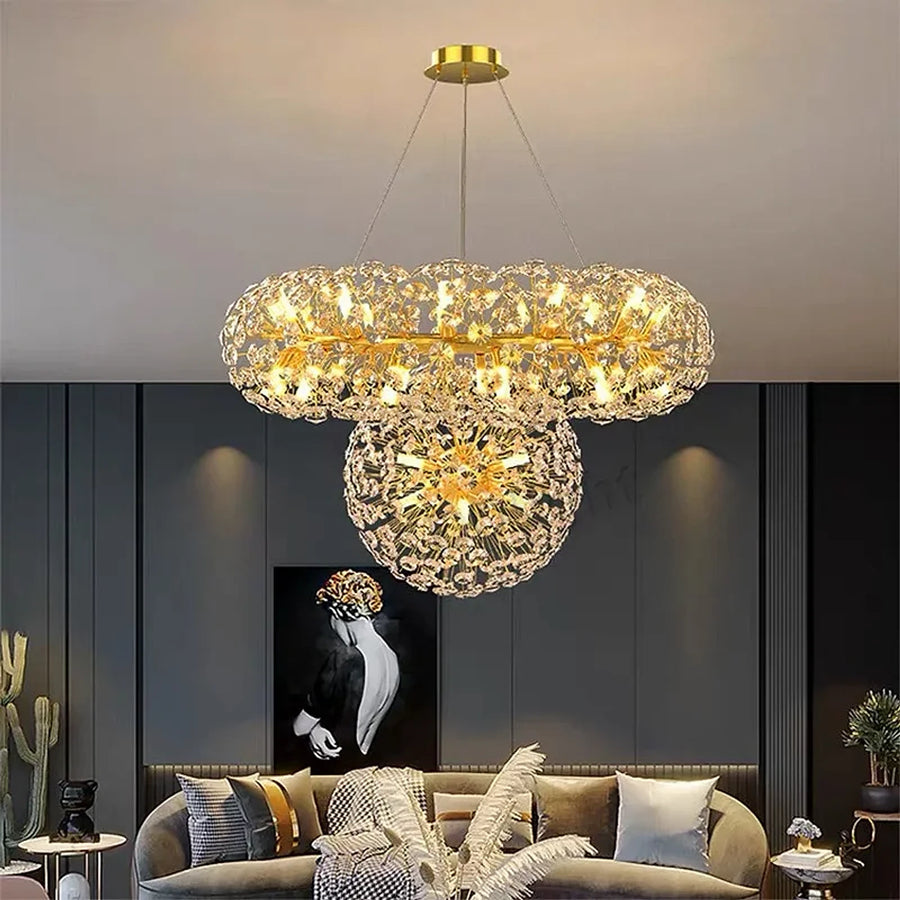 Luminária de Teto Contemporâneo Dourado, peça de plafons e luminárias de teto da VivaCasa — imagem 2
