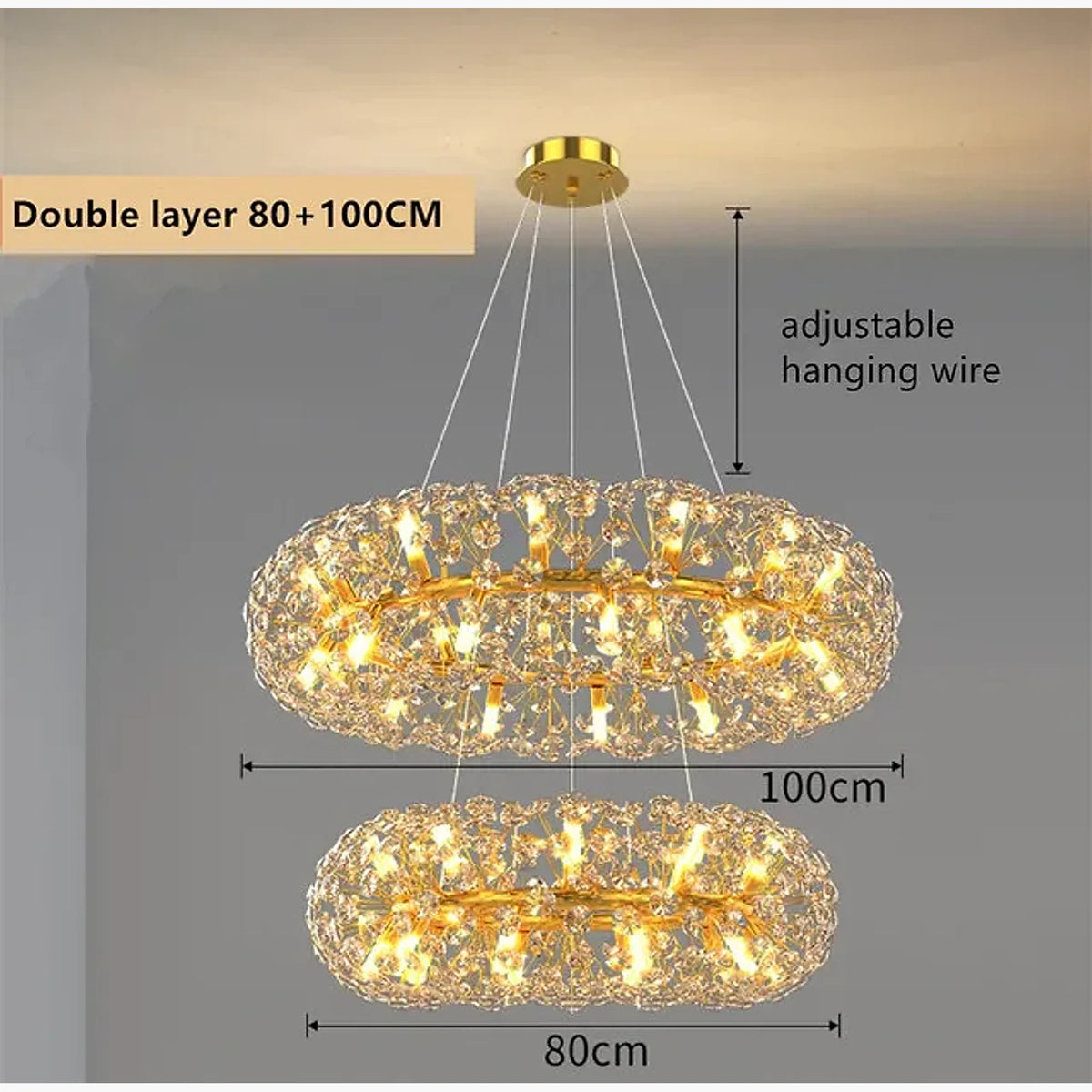Luminária de Teto Contemporâneo Dourado, peça de plafons e luminárias de teto da VivaCasa — imagem 21