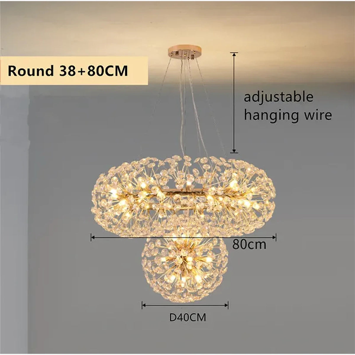 Luminária de Teto Contemporâneo Dourado, peça de plafons e luminárias de teto da VivaCasa — imagem 22