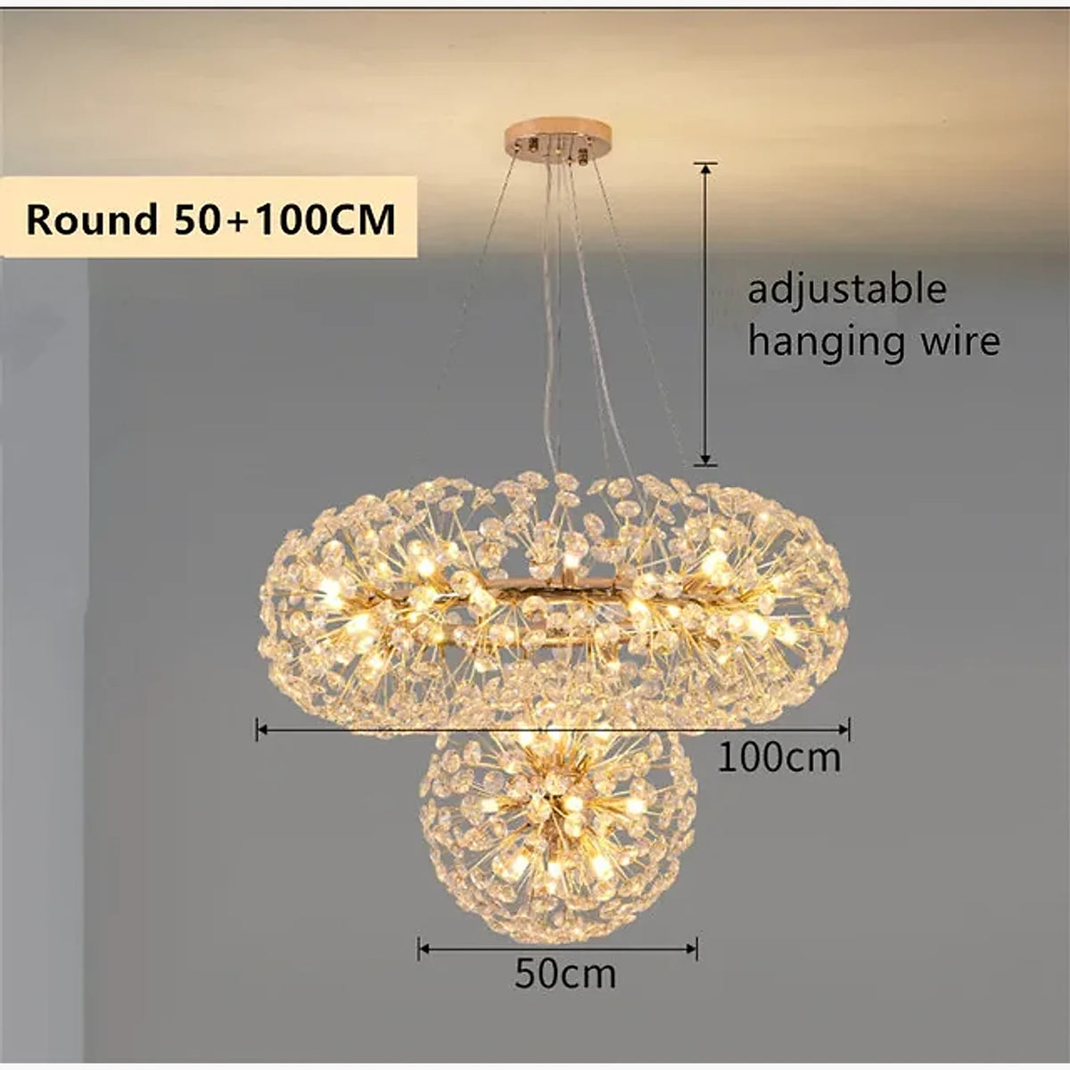 Luminária de Teto Contemporâneo Dourado, peça de plafons e luminárias de teto da VivaCasa — imagem 26