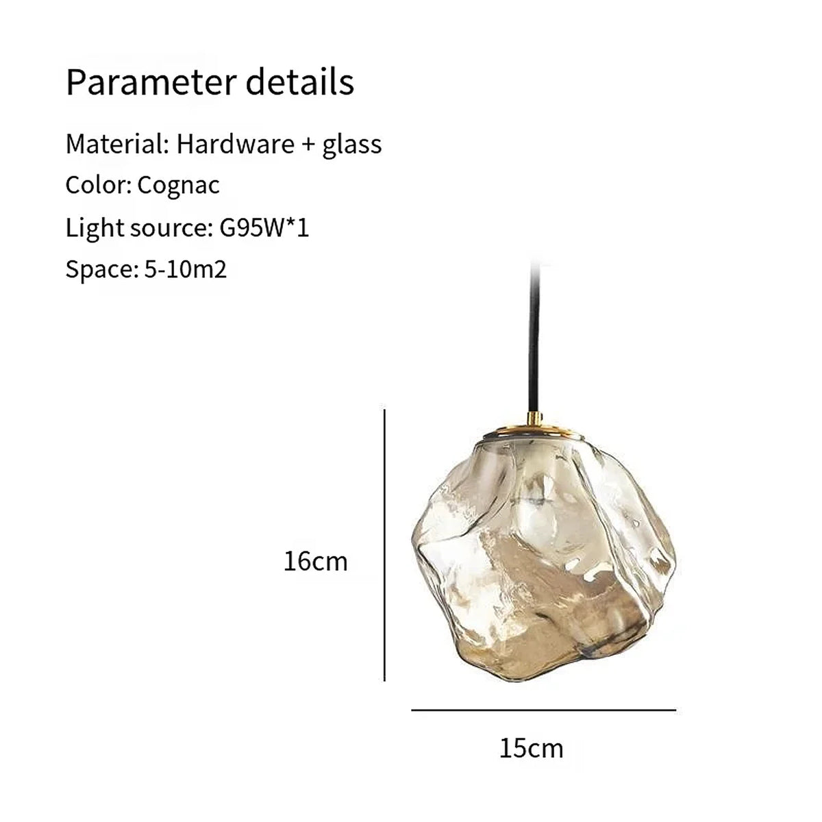 Luminária de Teto Nórdico Vidro, peça de plafons e luminárias de teto da VivaCasa — imagem 7
