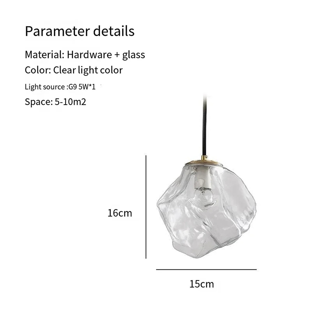 Luminária de Teto Nórdico Vidro, peça de plafons e luminárias de teto da VivaCasa — imagem 9