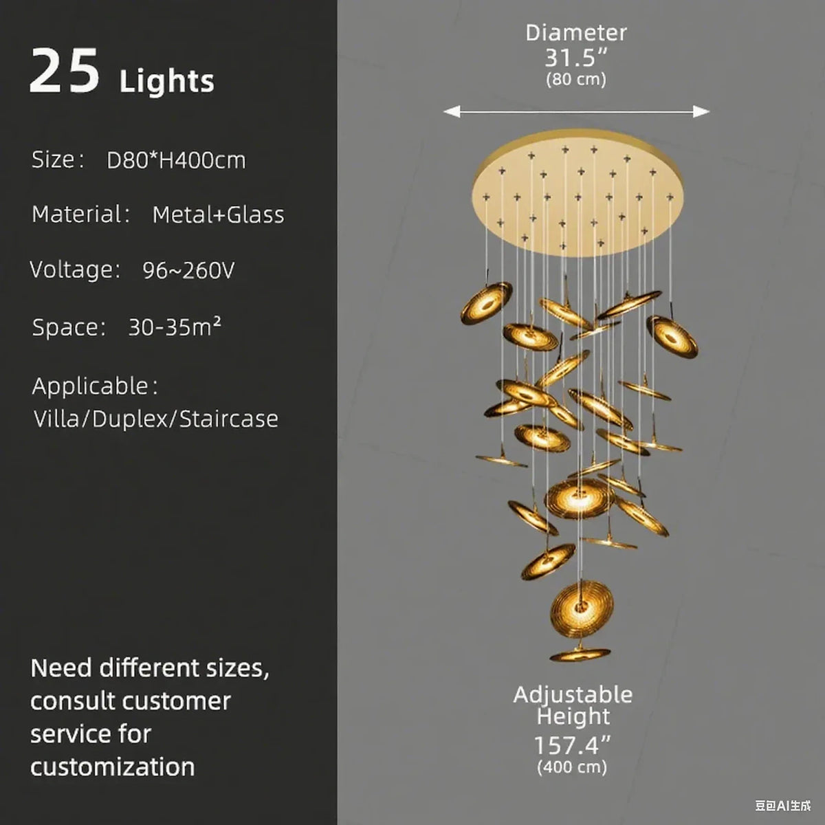 Luminária de Teto Vidro, peça de plafons e luminárias de teto da VivaCasa — imagem 10