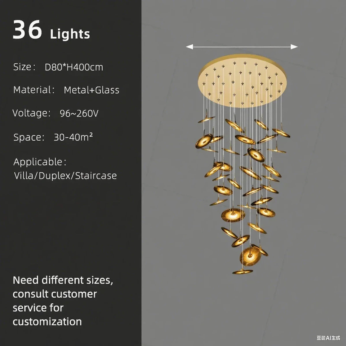 Luminária de Teto Vidro, peça de plafons e luminárias de teto da VivaCasa — imagem 11