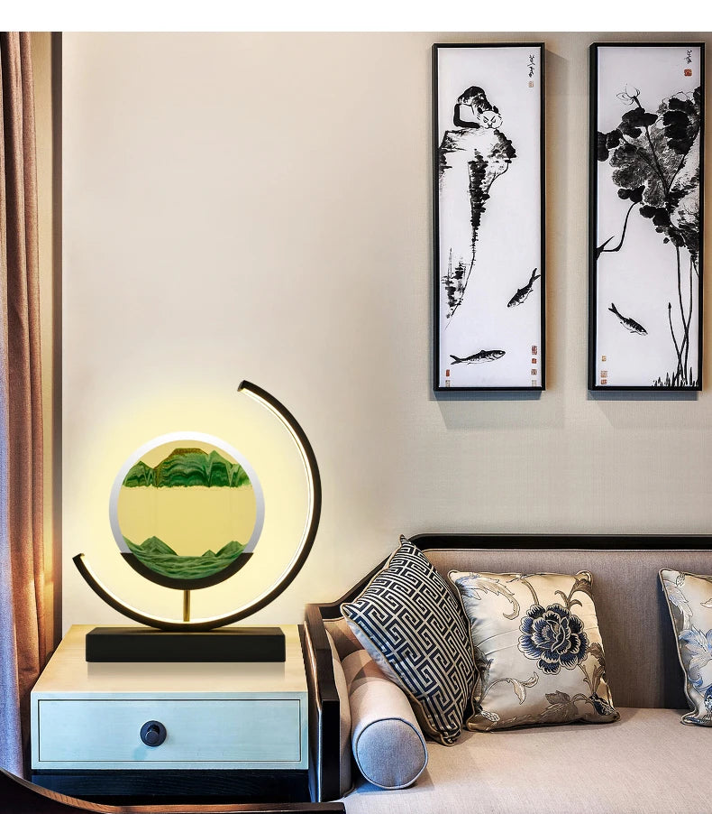 Luminária Home Art Decorativa LED Mountains Preto | Delamantina