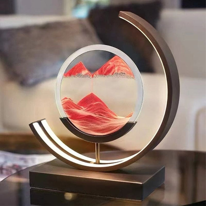 Luminária Home Art Decorativa LED Mountains Preto | Delamantina