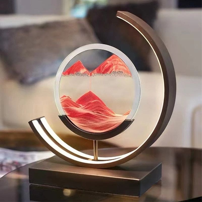 Luminária Home Art Decorativa LED Mountains Preto | Delamantina
