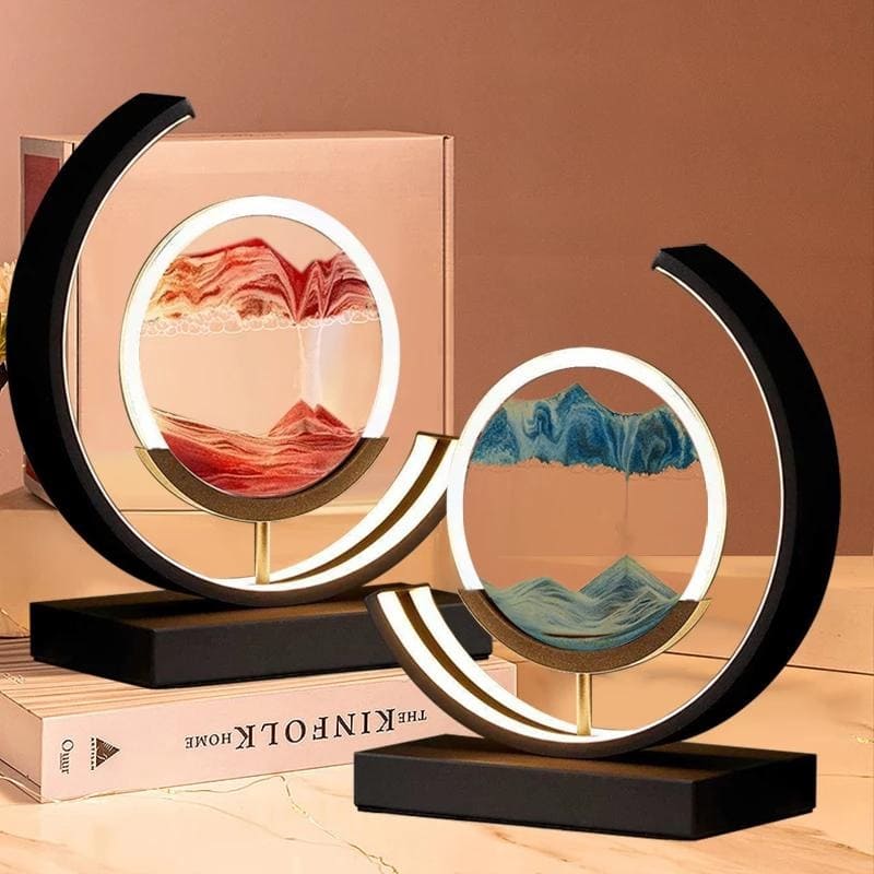 Luminária Home Art Decorativa LED Mountains Preto | Delamantina