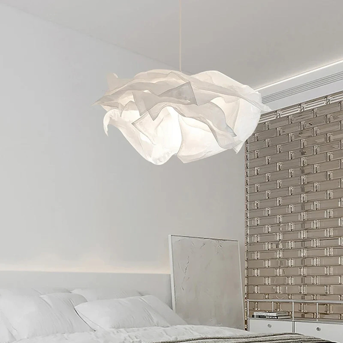 Luminária Pendente Minimalista Branco, peça de pendentes da VivaCasa — imagem 5