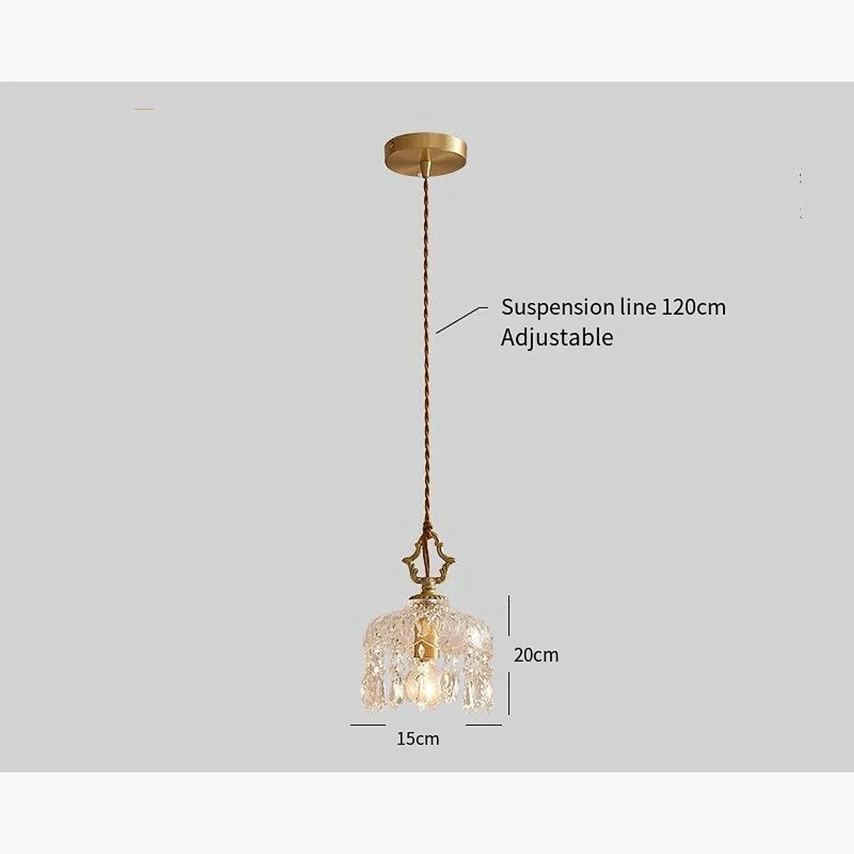Luminária Pendente Retrô Vidro, peça de pendentes da VivaCasa — imagem 8