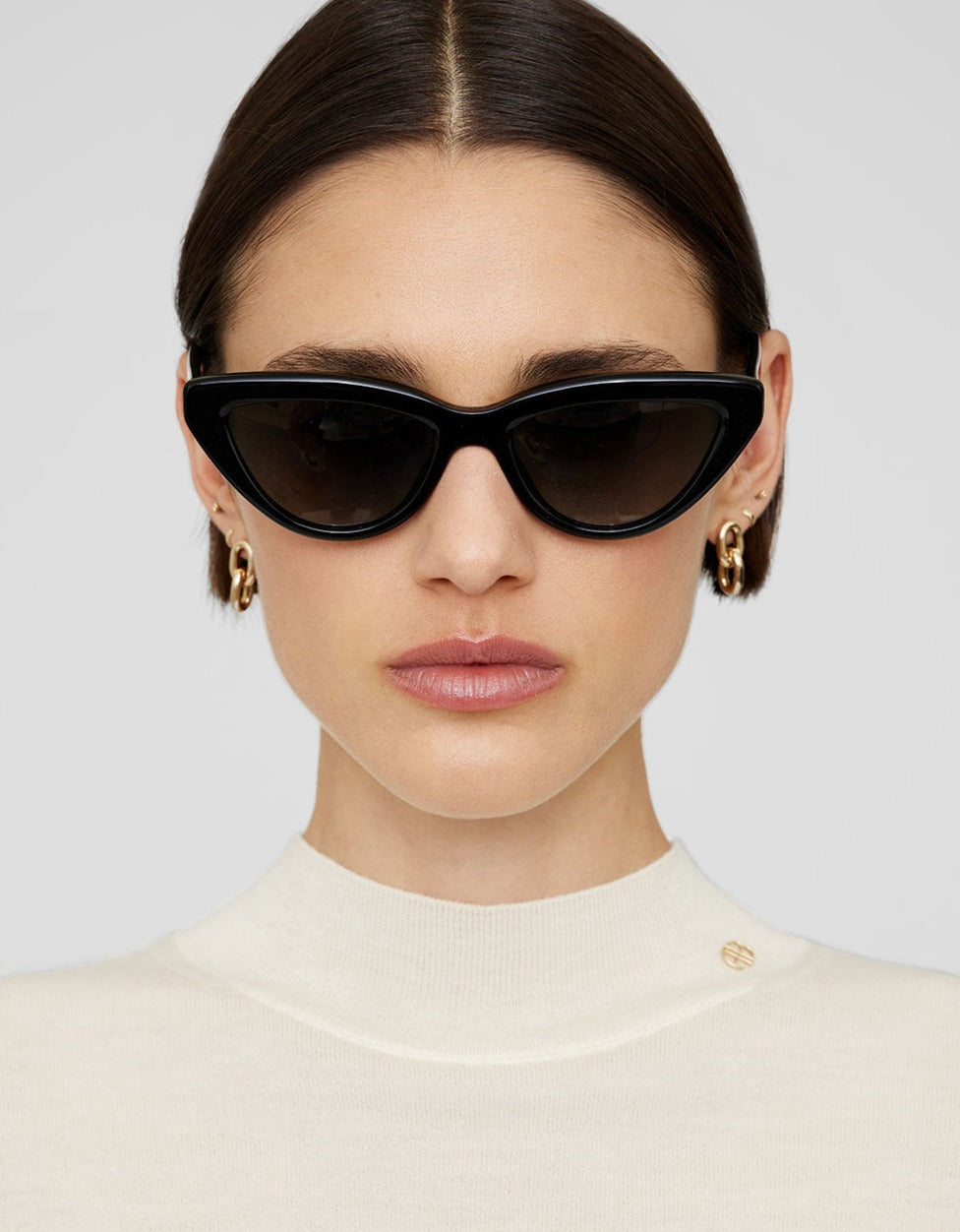 Óculos Cat Eyes Black polarizado