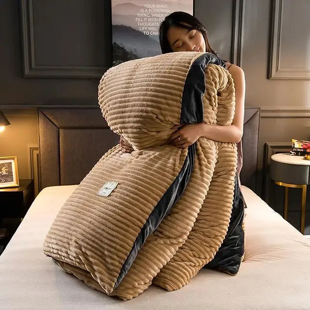 Peça de Roupa de Cama Veludo, peça de roupa de cama da VivaCasa — imagem 17