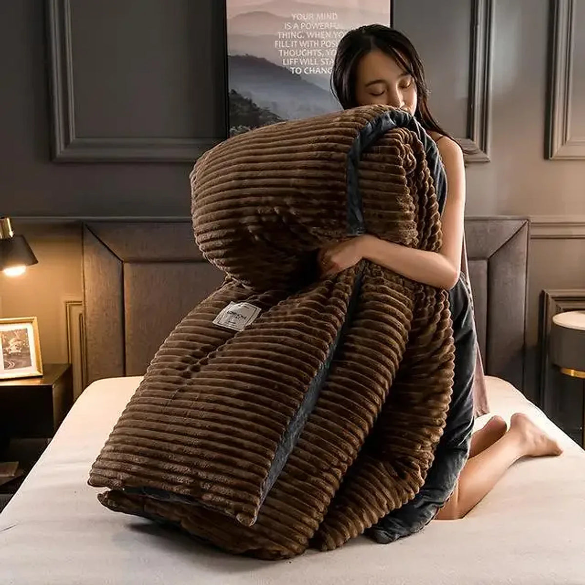 Peça de Roupa de Cama Veludo, peça de roupa de cama da VivaCasa — imagem 18