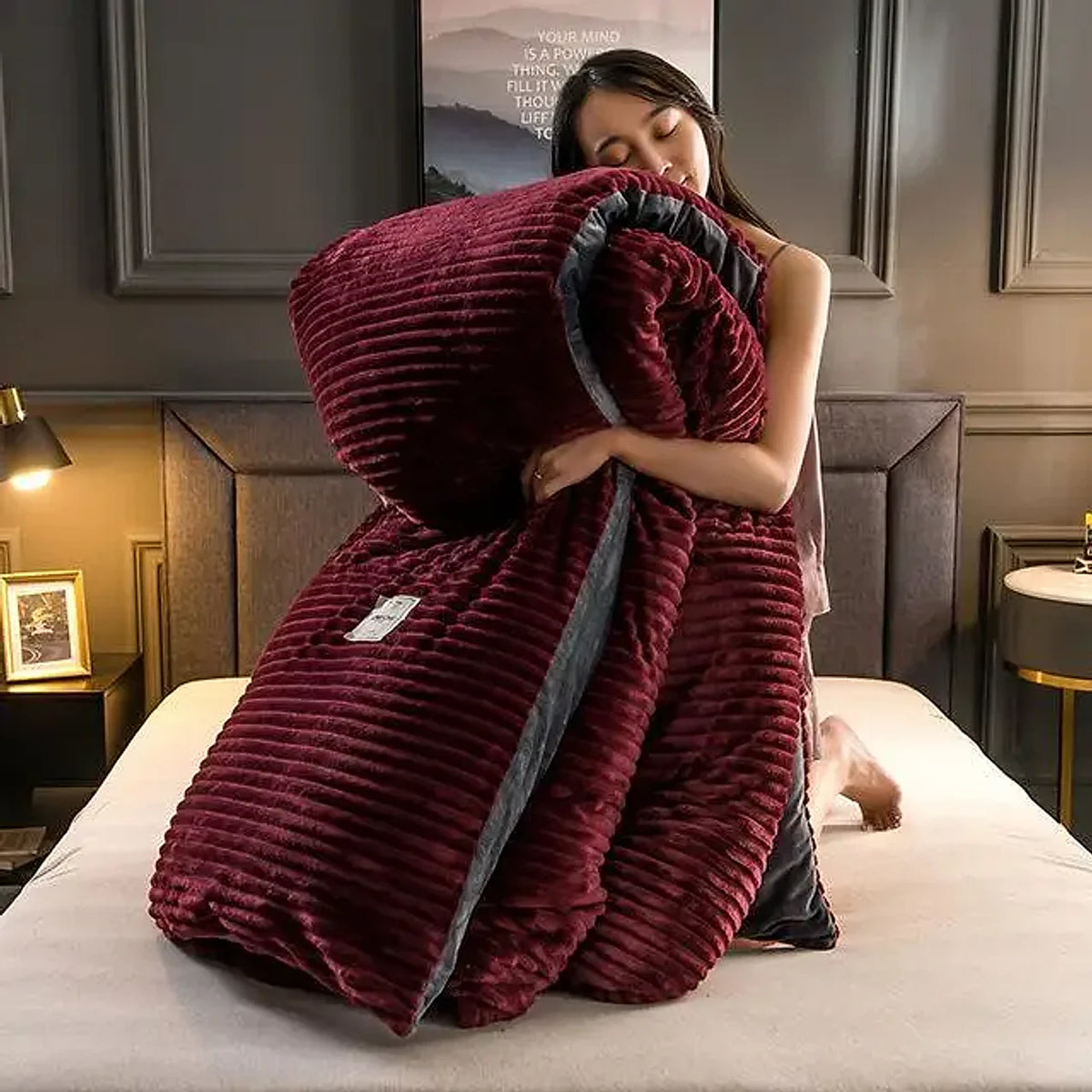 Peça de Roupa de Cama Veludo, peça de roupa de cama da VivaCasa — imagem 19