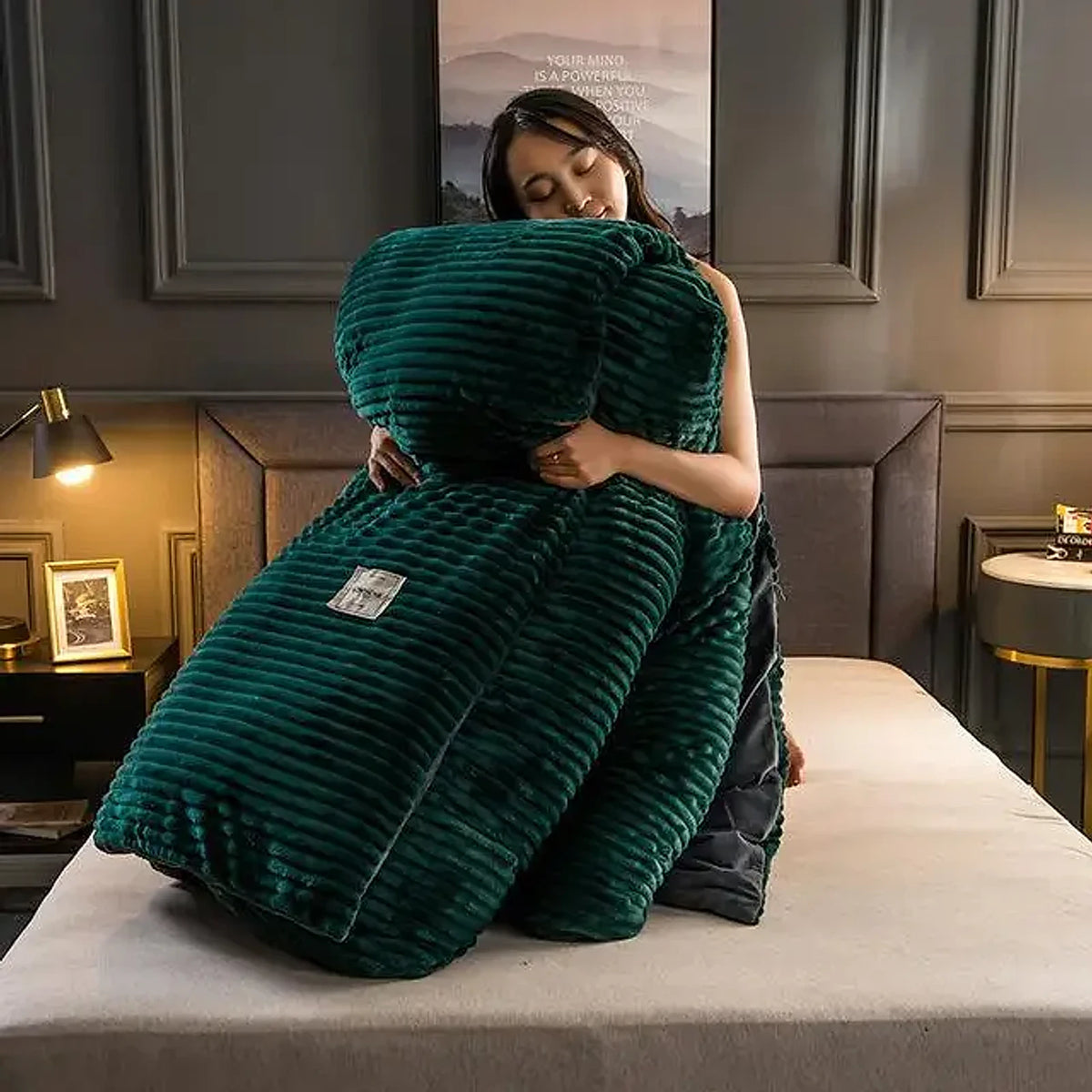 Peça de Roupa de Cama Veludo, peça de roupa de cama da VivaCasa — imagem 20
