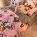 Peça de Roupa de Cama Veludo, peça de roupa de cama da VivaCasa — imagem 23