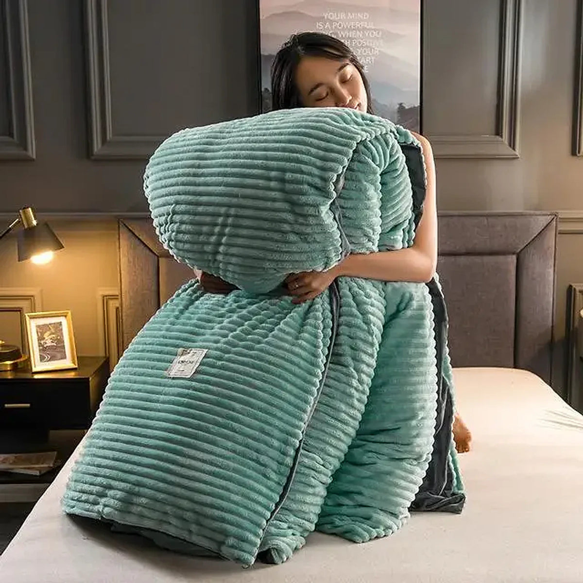 Peça de Roupa de Cama Veludo, peça de roupa de cama da VivaCasa — imagem 26