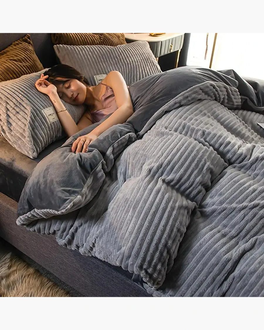 Peça de Roupa de Cama Veludo, peça de roupa de cama da VivaCasa