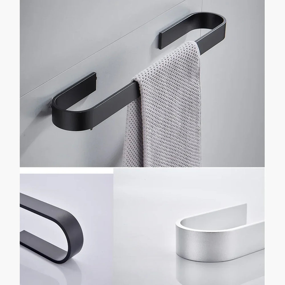 Porta-toalhas Preto