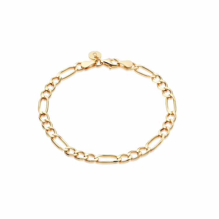 Pulseira Chain Ellos Ouro Amarelo-18cm