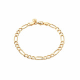 Pulseira Chain Ellos Ouro Amarelo-18cm