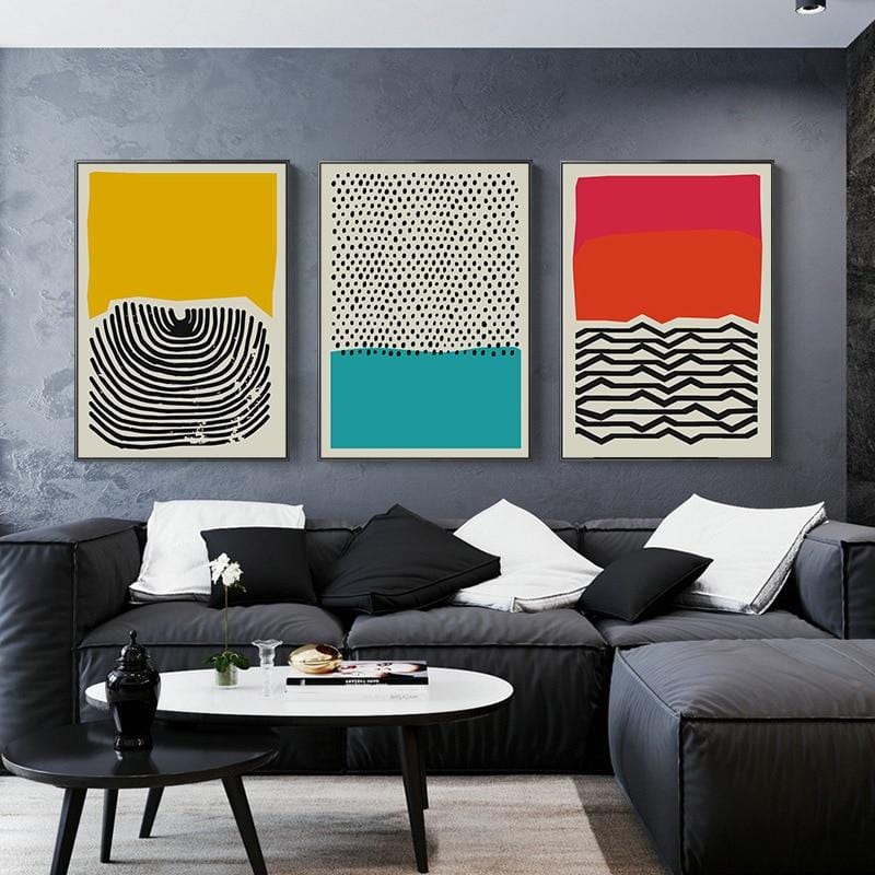 Pintura Moderna Abstrata Decoração all colors| Delamantina