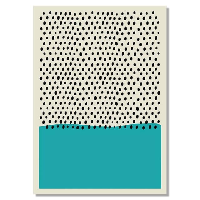 Pintura Moderna Abstrata Decoração Blue