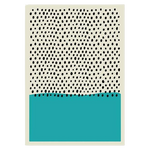 Pintura Moderna Abstrata Decoração Blue