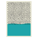 Pintura Moderna Abstrata Decoração Blue 30x40cm