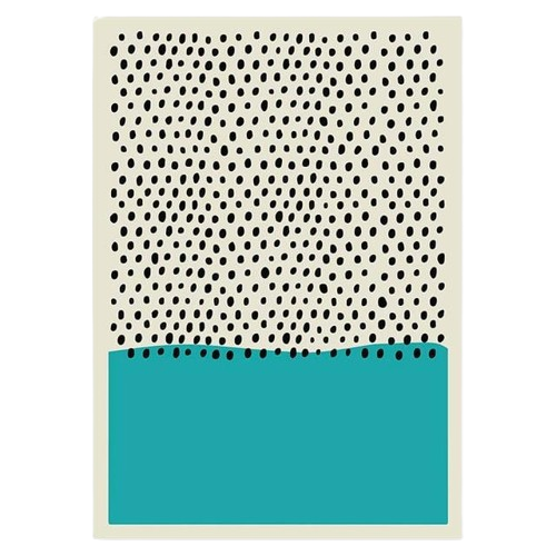 Pintura Moderna Abstrata Decoração Blue