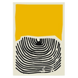 Pintura Modern Abstrata Decoloração Yellow