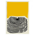 Pintura Moderna Abstrata Decoração Yellow