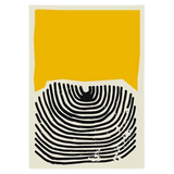 Pintura Moderna Abstrata Decoração Yellow