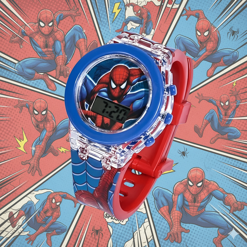 Relógio Infantil Homem Aranha para menino impermeável digital