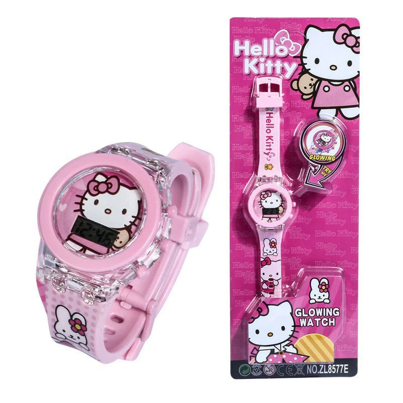 Relógio Infantil Hello Kitty para menina impermeável digital