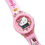 Relógio Infantil Hello Kitty para menina impermeável digital
