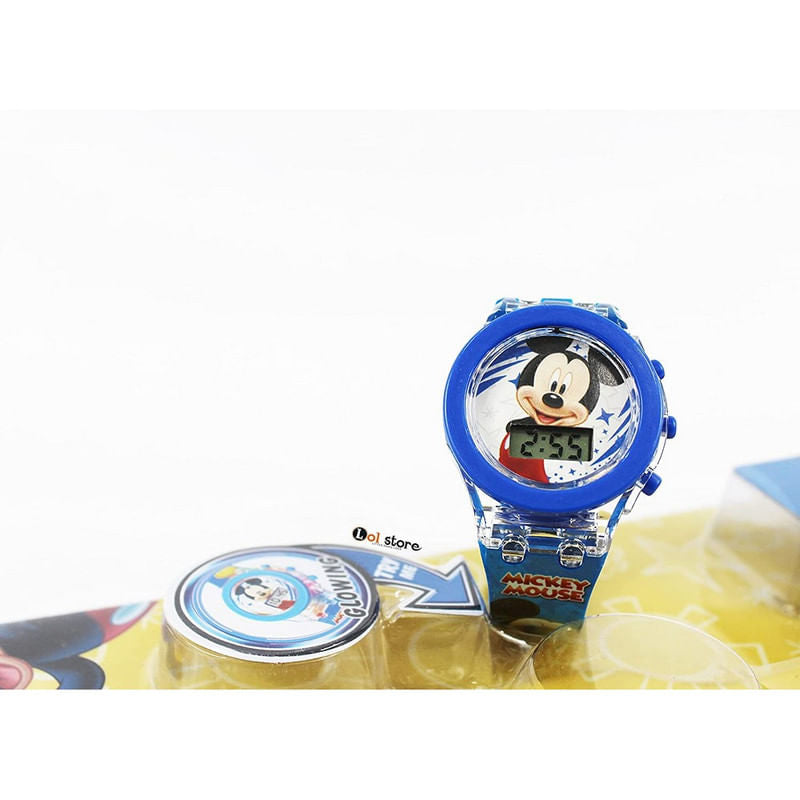 Relógio Infantil Mickey para menino impermeável digital