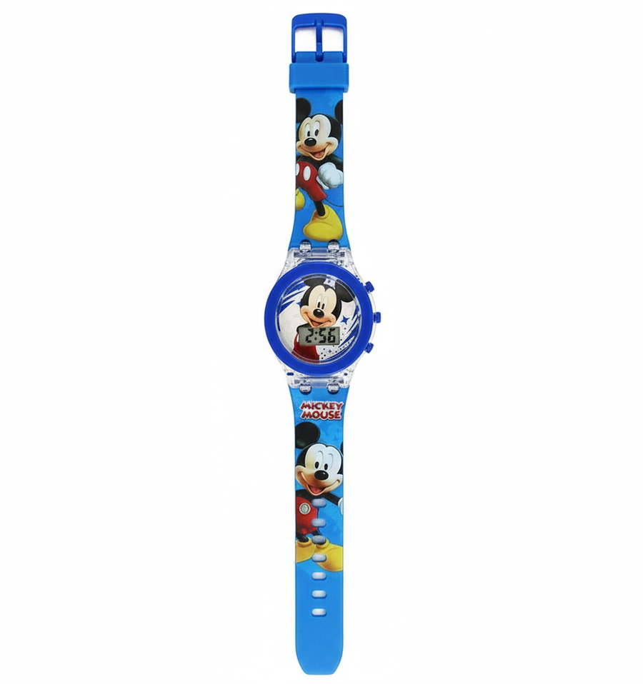 Relógio Infantil Mickey para menino impermeável digital