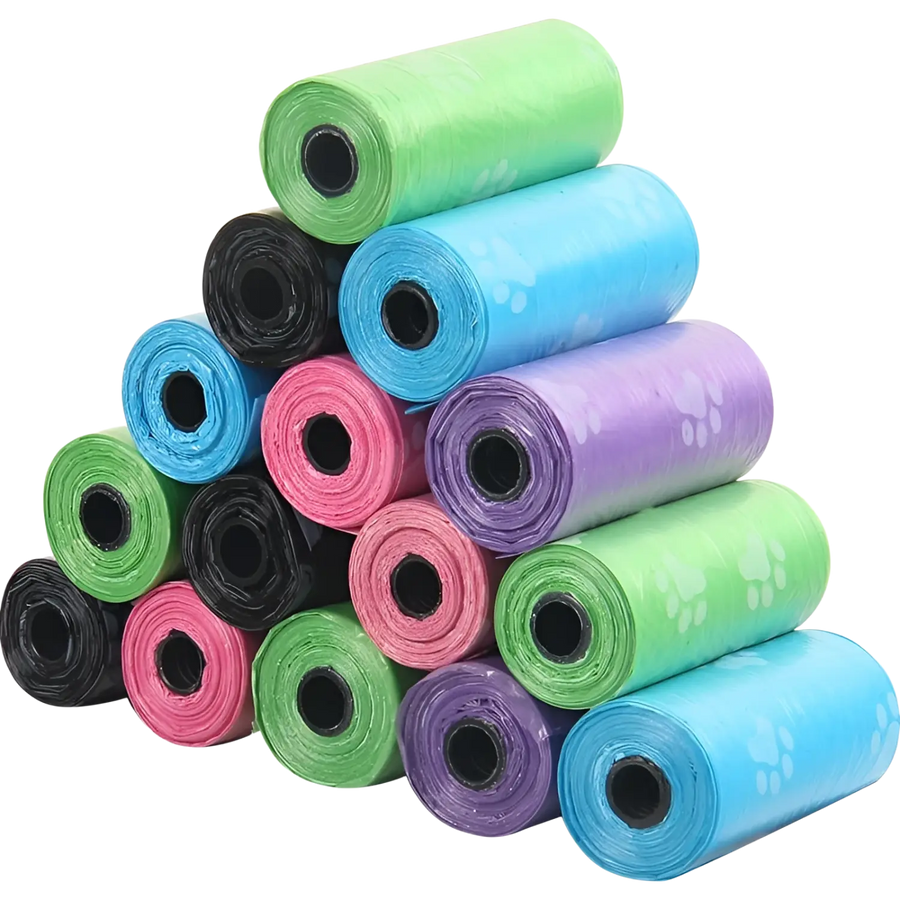 Sacos de Lixo biodegradáveis (Kit-15 rolos com 225 sacolas cada)