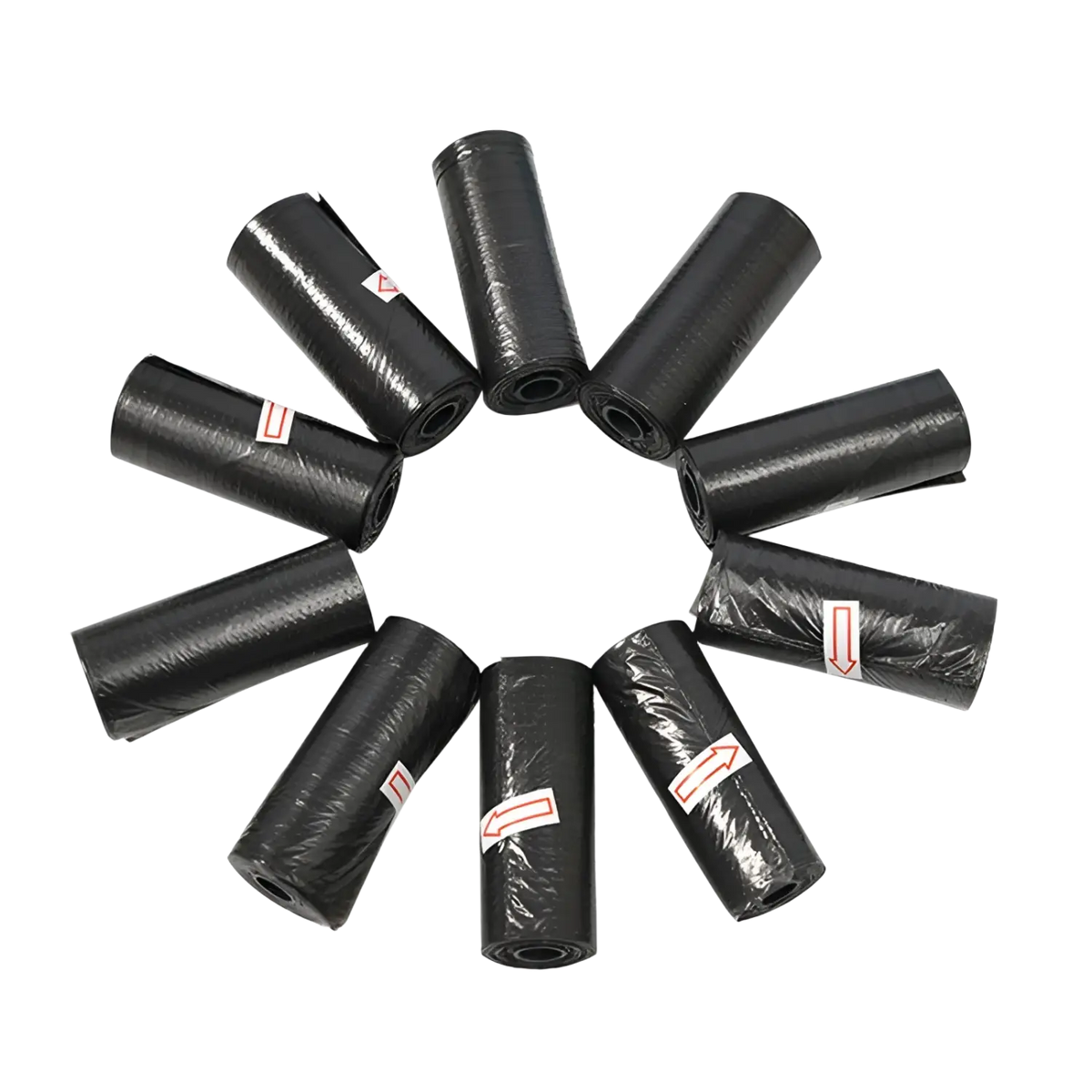 Sacos de Lixo biodegradáveis (Kit-15 rolos com 225 sacolas cada) preto