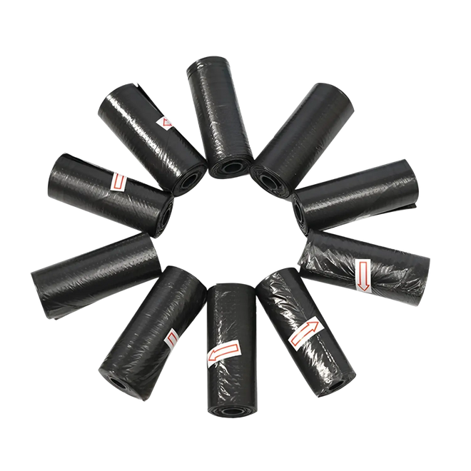 Sacos de Lixo biodegradáveis (Kit-15 rolos com 225 sacolas cada) preto