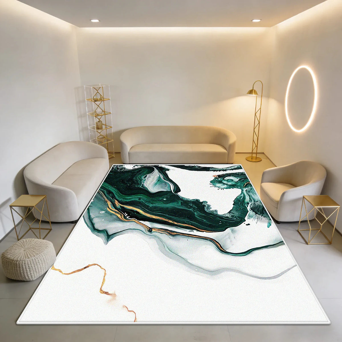 Tapete Decorativo Contemporâneo Abstrato, peça de tapetes da VivaCasa — imagem 10