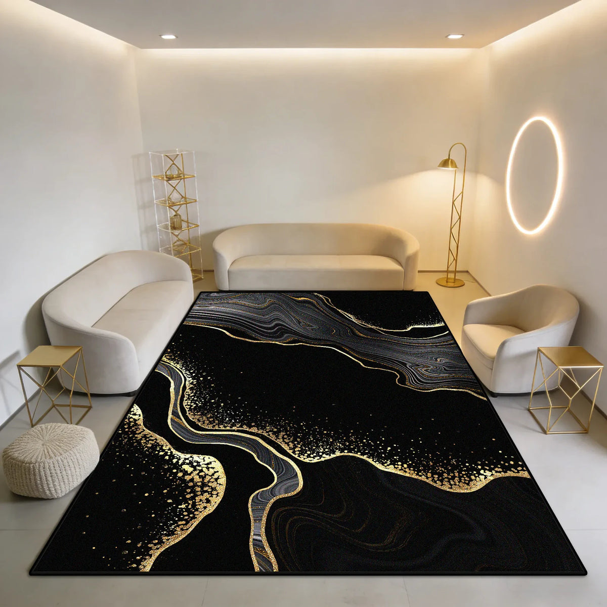 Tapete Decorativo Contemporâneo Abstrato, peça de tapetes da VivaCasa — imagem 11