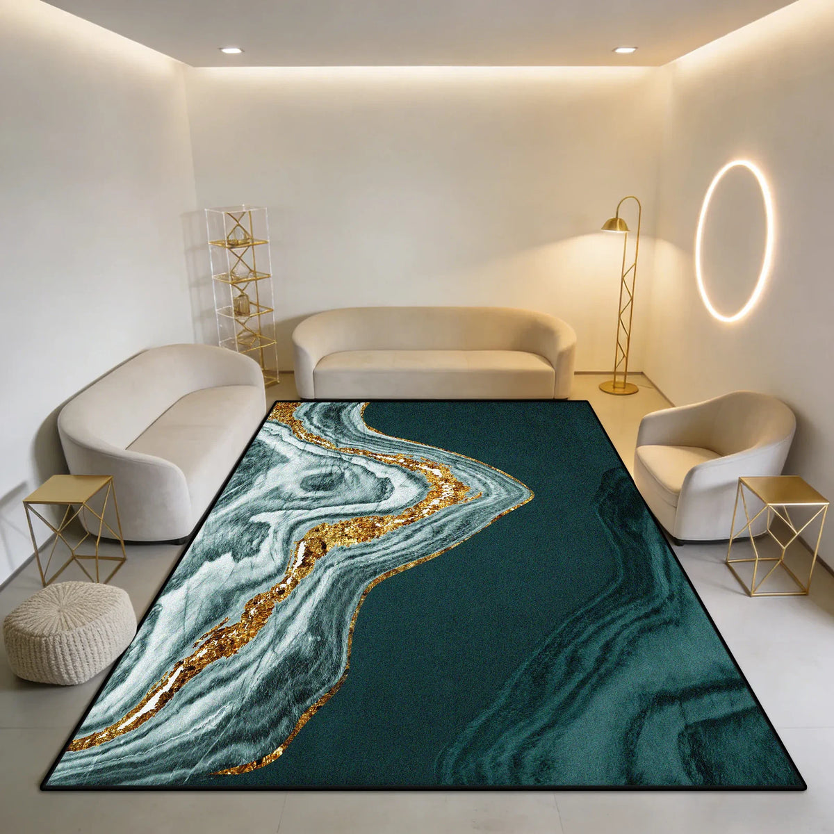Tapete Decorativo Contemporâneo Abstrato, peça de tapetes da VivaCasa — imagem 14