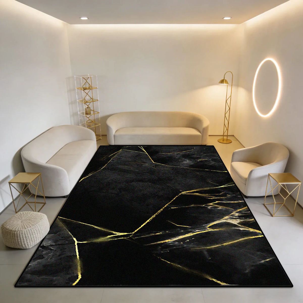 Tapete Decorativo Contemporâneo Abstrato, peça de tapetes da VivaCasa — imagem 8