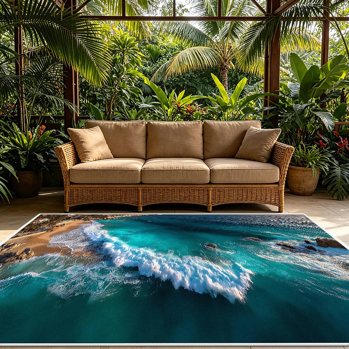 Tapete Decorativo Contemporâneo Veludo, peça de tapetes da VivaCasa — imagem 10