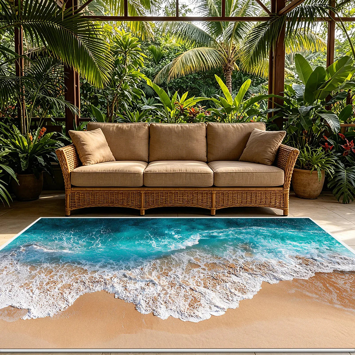Tapete Decorativo Contemporâneo Veludo, peça de tapetes da VivaCasa — imagem 7