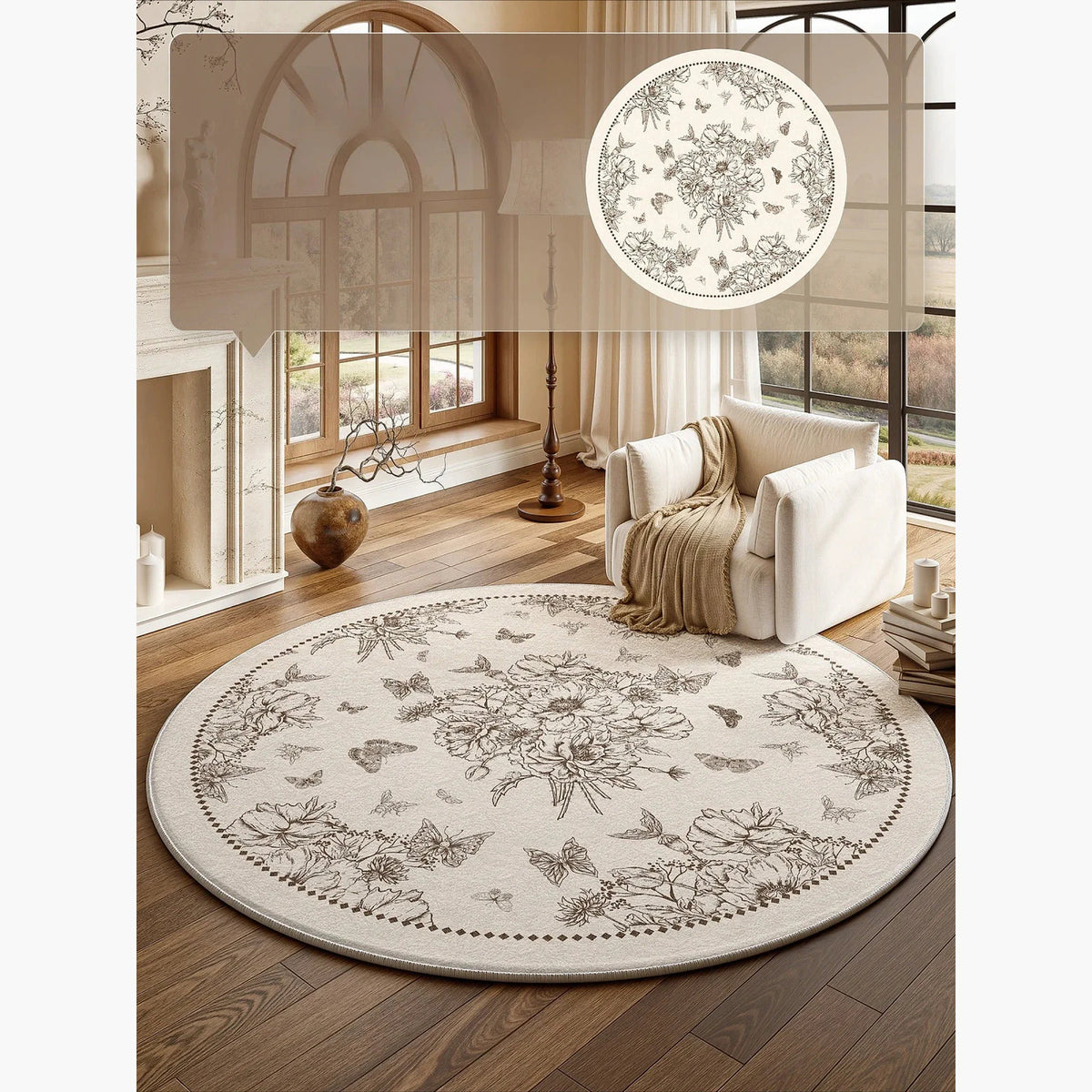 Tapete Decorativo Redondo, peça de tapetes da VivaCasa — imagem 13
