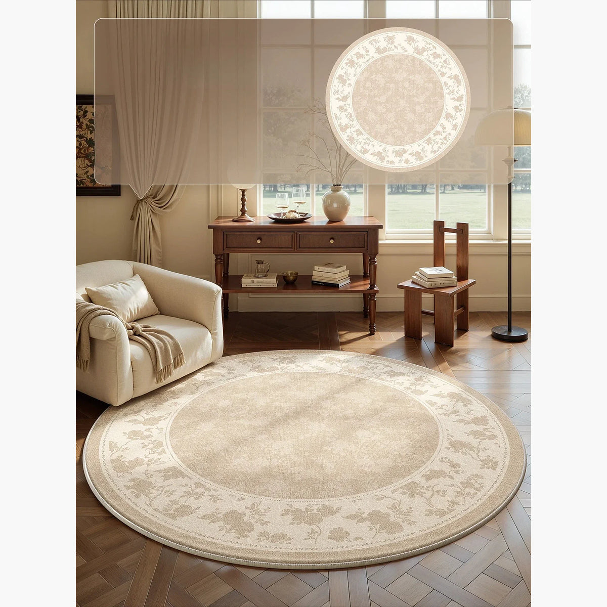 Tapete Decorativo Redondo, peça de tapetes da VivaCasa — imagem 14